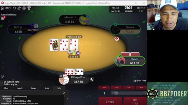 maletastyle playing Poker - Live Casino Stream