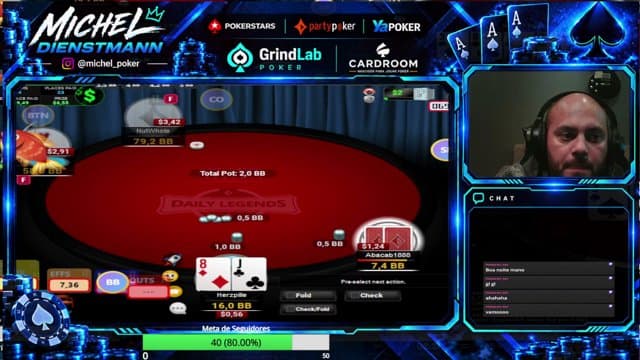 michel_poker playing Poker - Live Casino Stream