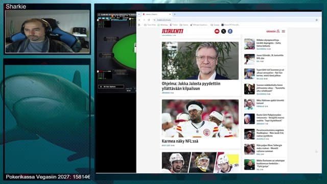 mikapaasonen playing Poker - Live Casino Stream
