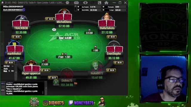 MoneyBr75 playing Poker - Live Casino Stream