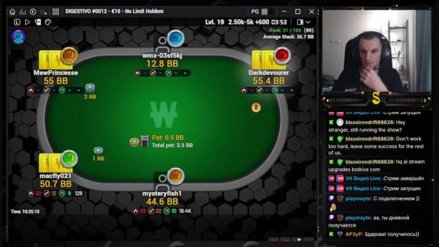 MysteryFish1 playing Poker - Live Casino Stream