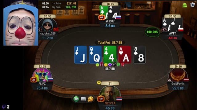 nezvta playing Poker - Live Casino Stream