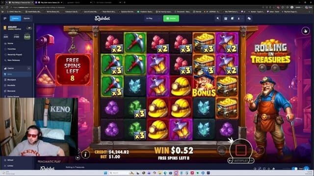 nikthevoker playing Slots - Live Casino Stream
