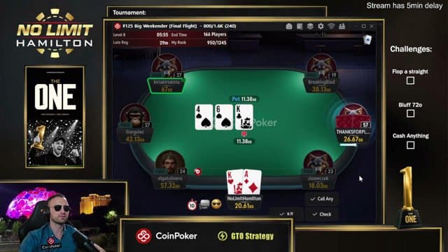 NLHamilton playing Poker - Live Casino Stream