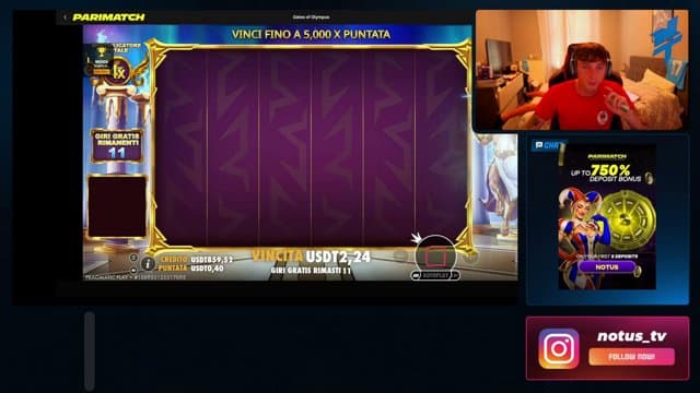 Notus_Tv playing Slots - Live Casino Stream