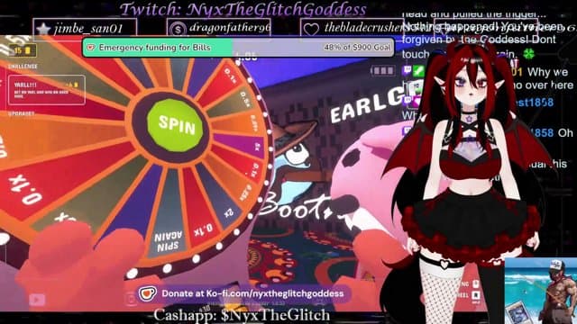 NyxTheGlitchGoddess playing Gamble With Your Friends - Live Casino Stream