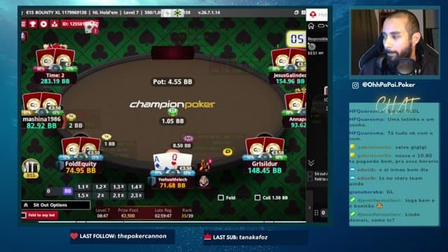 OhhPaPai playing Poker - Live Casino Stream