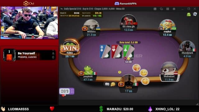 OviGs playing Poker - Live Casino Stream