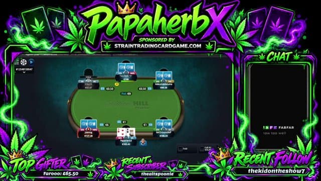 papaherbx playing Poker - Live Casino Stream
