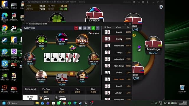 papiillonnnnn playing Poker - Live Casino Stream