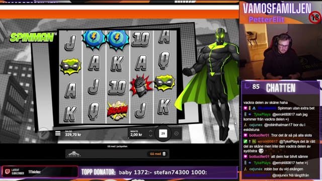 PetterElit playing Slots - Live Casino Stream