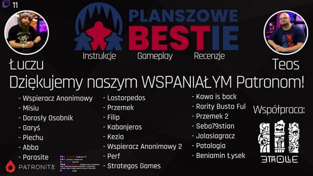 PlanszoweBestie playing Board Games - Live Casino Stream