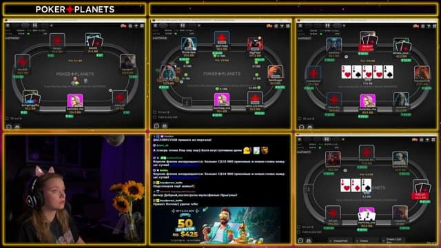 PokerPlanetsRu playing Poker - Live Casino Stream