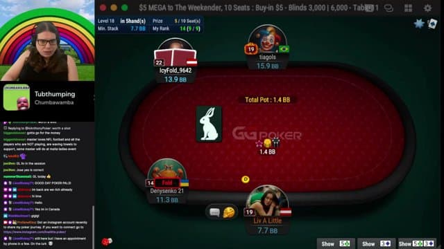 ProfaneKiss playing Poker - Live Casino Stream