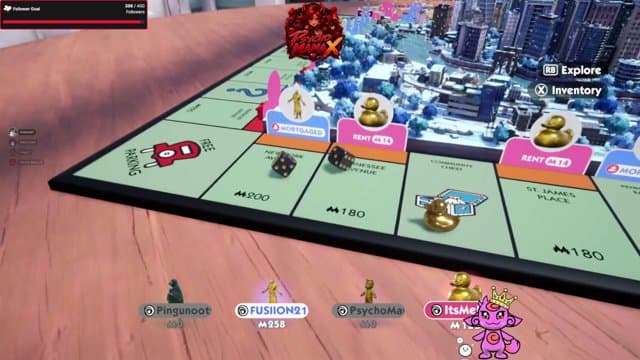 Psycho_Mama_X playing Monopoly - Live Casino Stream