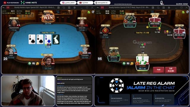 Q_Poker playing Poker - Live Casino Stream