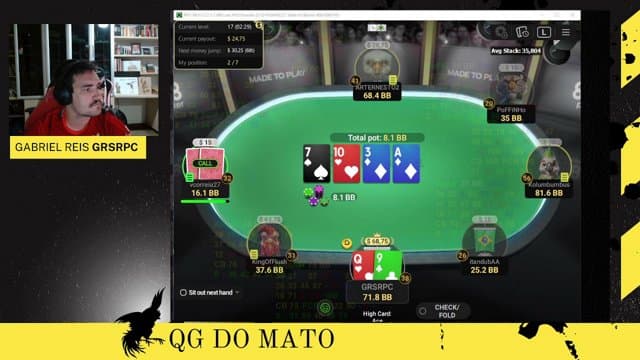 qgdomato playing Poker - Live Casino Stream