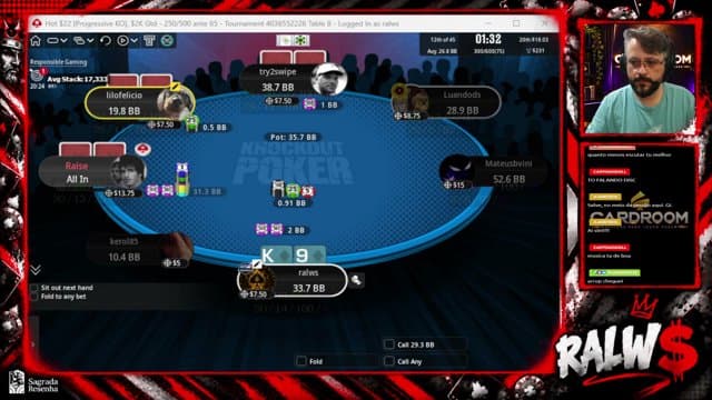 RalwS playing Poker - Live Casino Stream