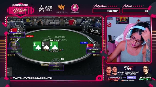 rebecarebuitti playing Poker - Live Casino Stream