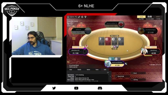 RecPoker playing Poker - Live Casino Stream
