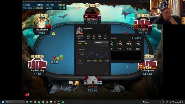 rosobro playing Poker - Live Casino Stream