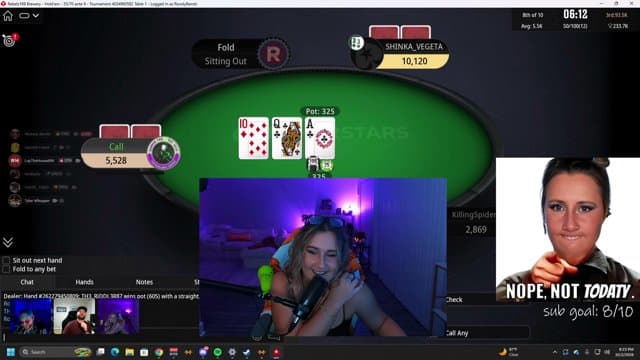 RowdyBambi playing Poker - Live Casino Stream