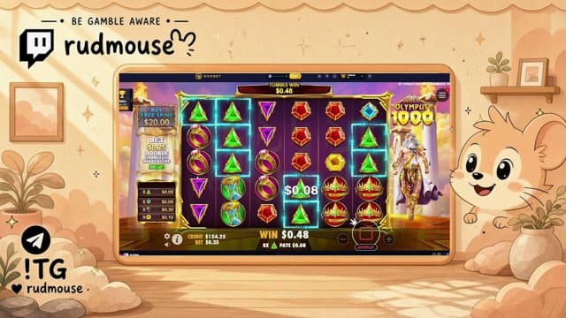 Rudmouse playing Slots - Live Casino Stream