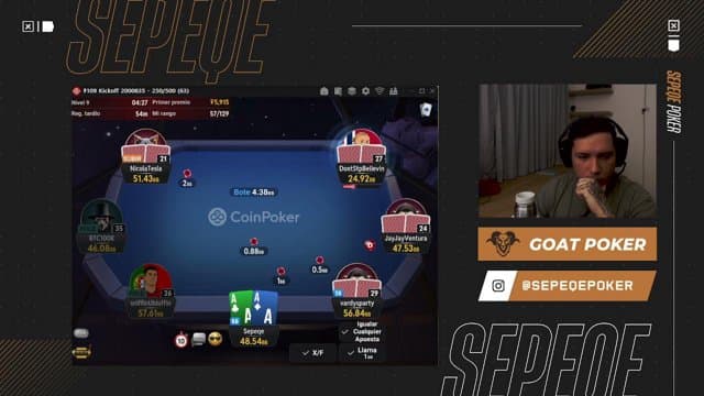 Sepeqe playing Poker - Live Casino Stream