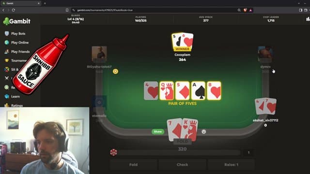 shnibbshnobb playing Poker - Live Casino Stream
