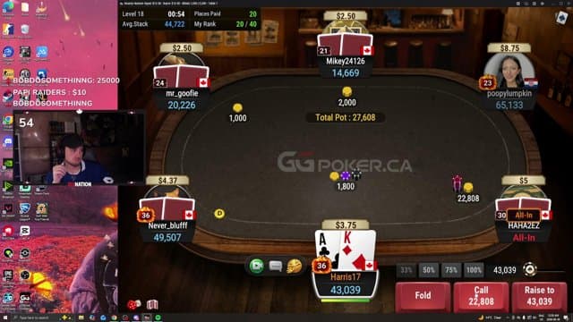SixNation playing Poker - Live Casino Stream