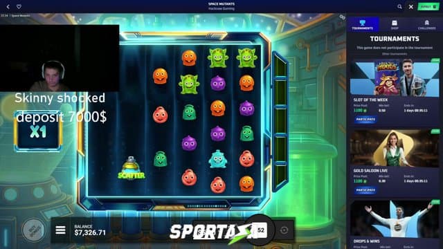 skinnYoungster playing Slots - Live Casino Stream