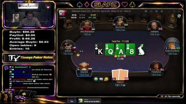 slapz_22 playing Poker - Live Casino Stream
