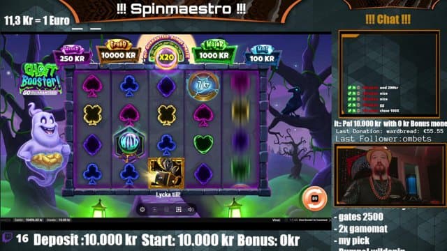 Spinmaestro playing Slots - Live Casino Stream