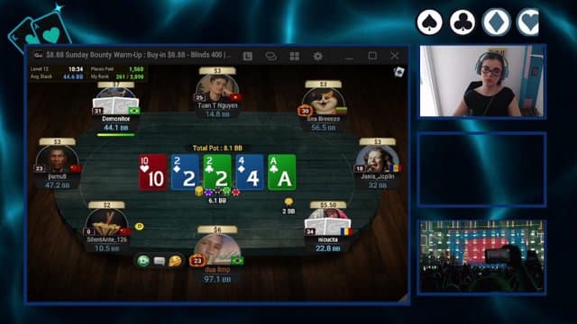 stheslf playing Poker - Live Casino Stream
