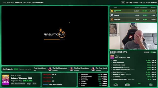 SuperSmask playing Slots - Live Casino Stream