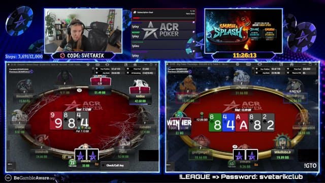 svetarik playing Poker - Live Casino Stream