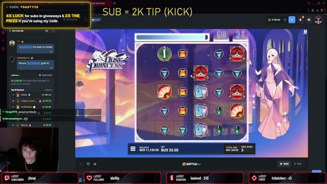 Toasty2k99 playing Slots - Live Casino Stream