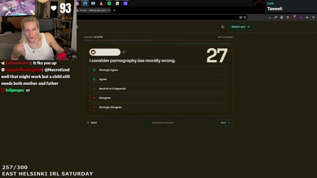Velcuz playing Just Chatting - Live Casino Stream