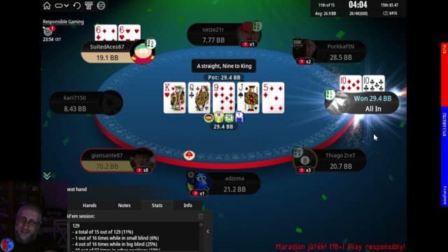 vMifu playing Poker - Live Casino Stream