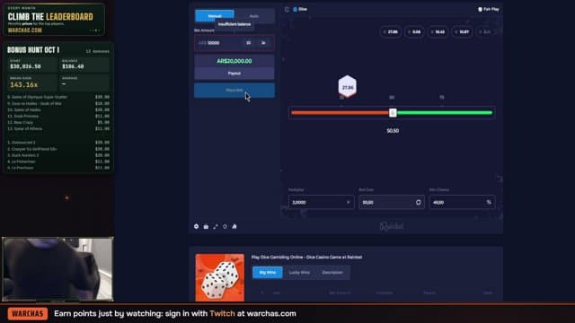 warchas playing Slots - Live Casino Stream