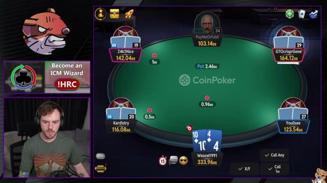 Weazel_1991 playing Poker - Live Casino Stream