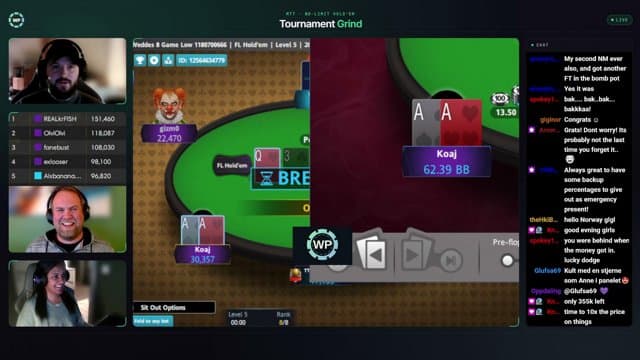 weddepoker playing Poker - Live Casino Stream