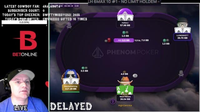 WestTNDave playing Poker - Live Casino Stream