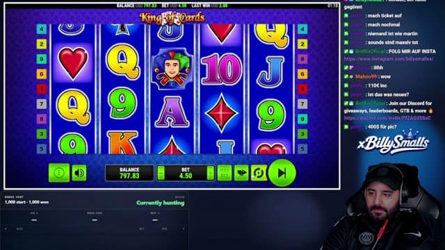 xBillySmalls playing Slots - Live Casino Stream