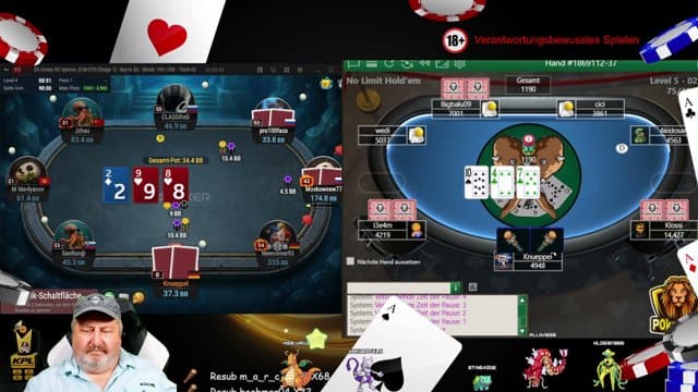 xKnueppelx playing Poker - Live Casino Stream