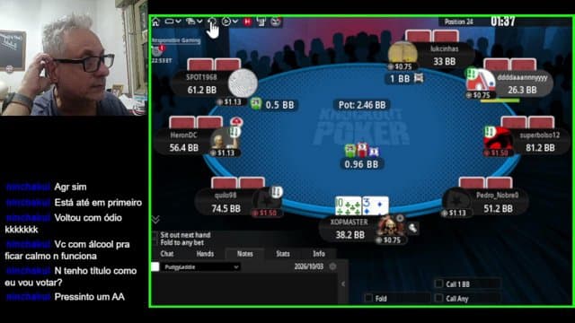 XOPMASTER playing Poker - Live Casino Stream