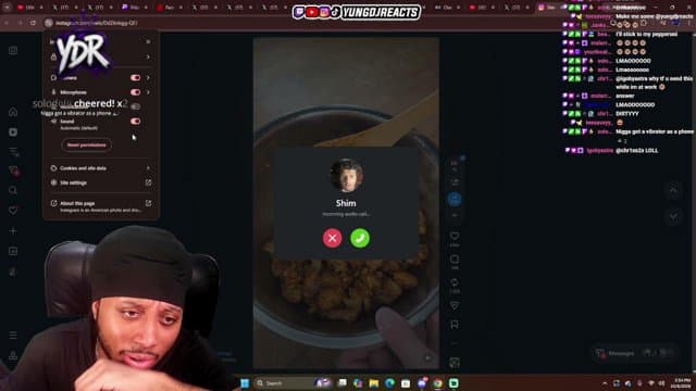 yungdjreacts playing Just Chatting - Live Casino Stream