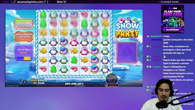 ZecaMariquinha playing Slots - Live Casino Stream