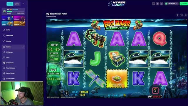 Zmok playing Slots - Live Casino Stream