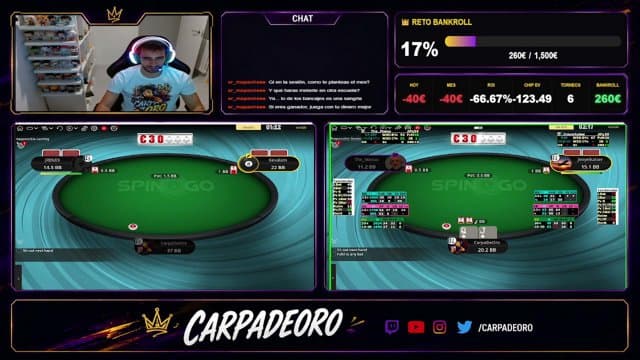 CarpaDeOro playing Poker - Live Casino Stream